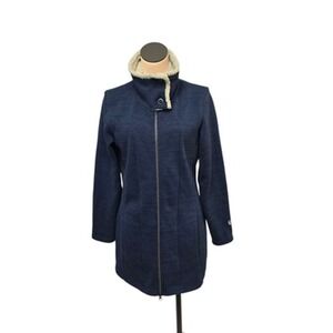 Women's Navy Jacket with Cream Collar
